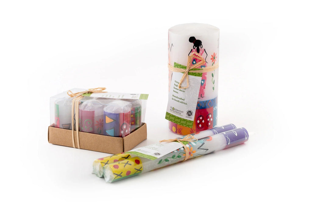 African Ladies Painted Candles - Che Cose Belle
