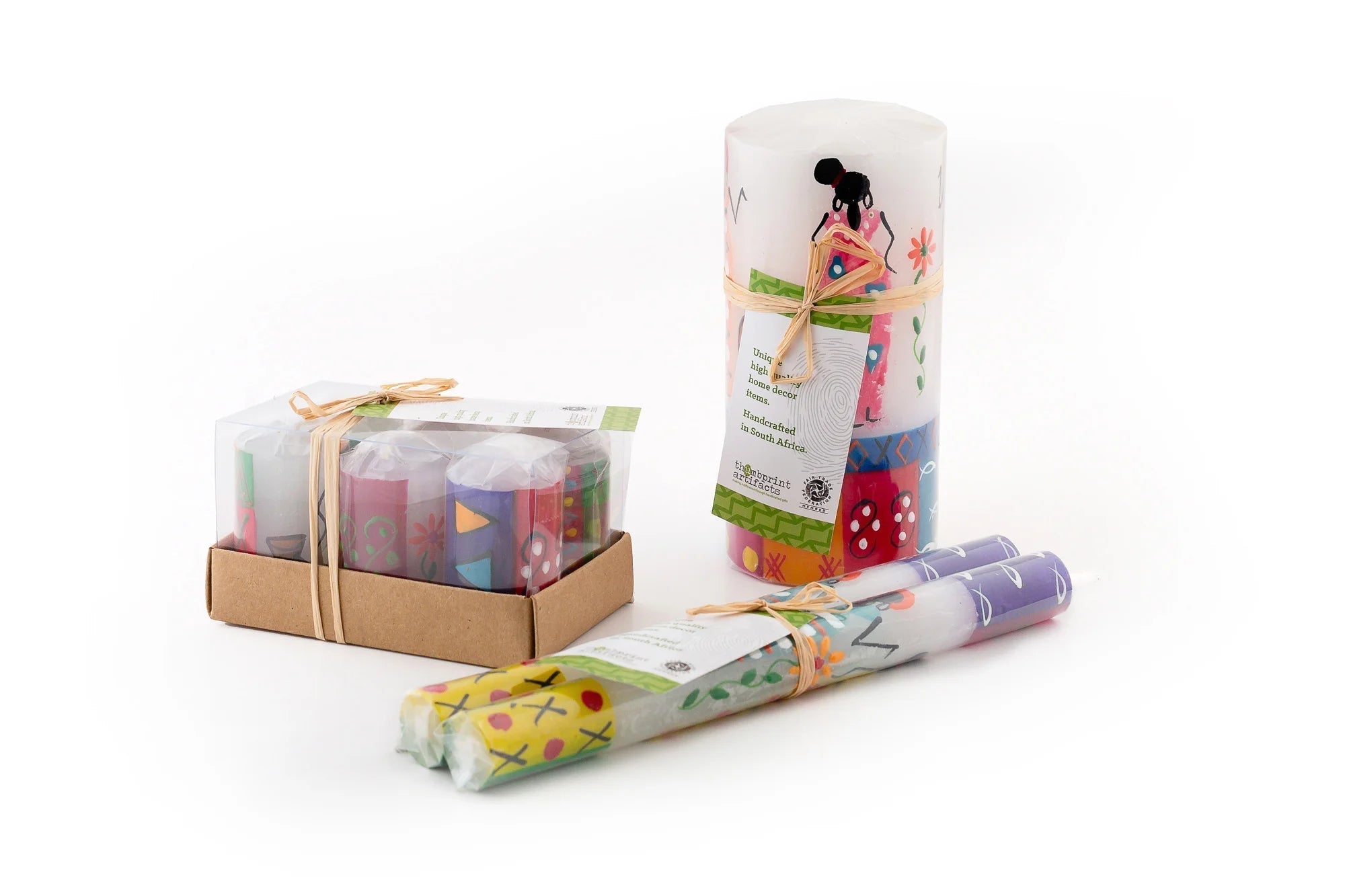 African Ladies Painted Candles - Che Cose Belle