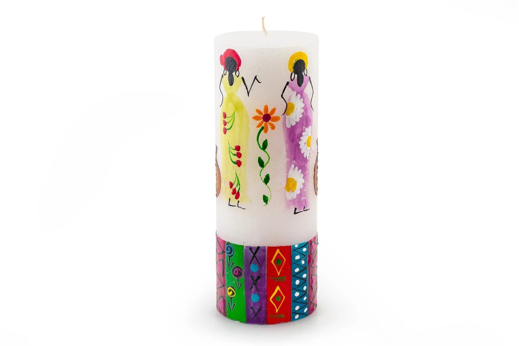 African Ladies Painted Candles - Che Cose Belle