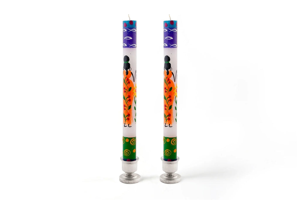 African Ladies Painted Candles - Che Cose Belle