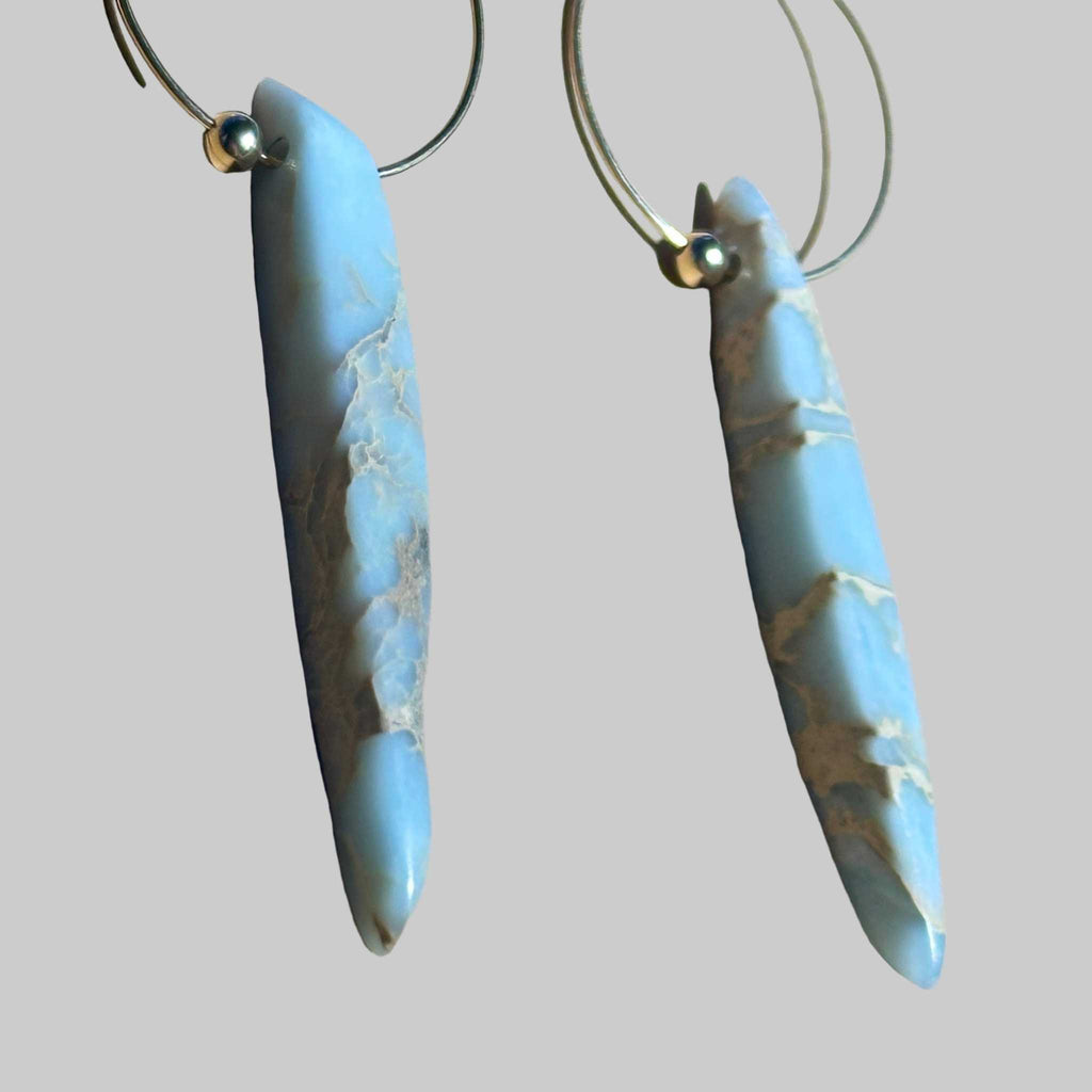 African Opal Spear Bertoni Earrings - 14k Gold Filled Sterling Silver - Che Cose Belle