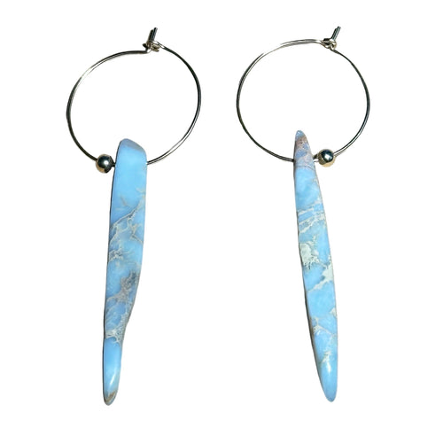 African Opal Spear Bertoni Earrings - 14k Gold Filled Sterling Silver - Che Cose Belle
