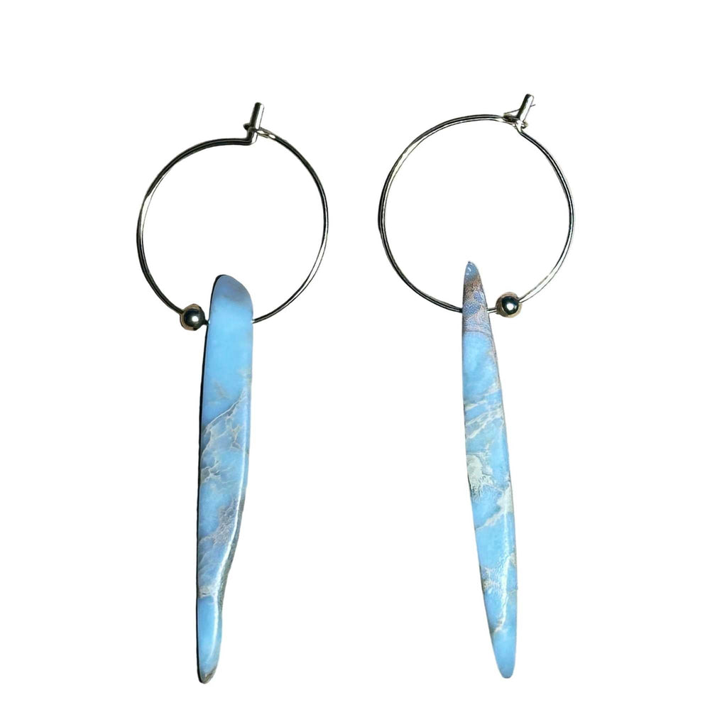 African Opal Spear Bertoni Earrings - 14k Gold Filled Sterling Silver - Che Cose Belle