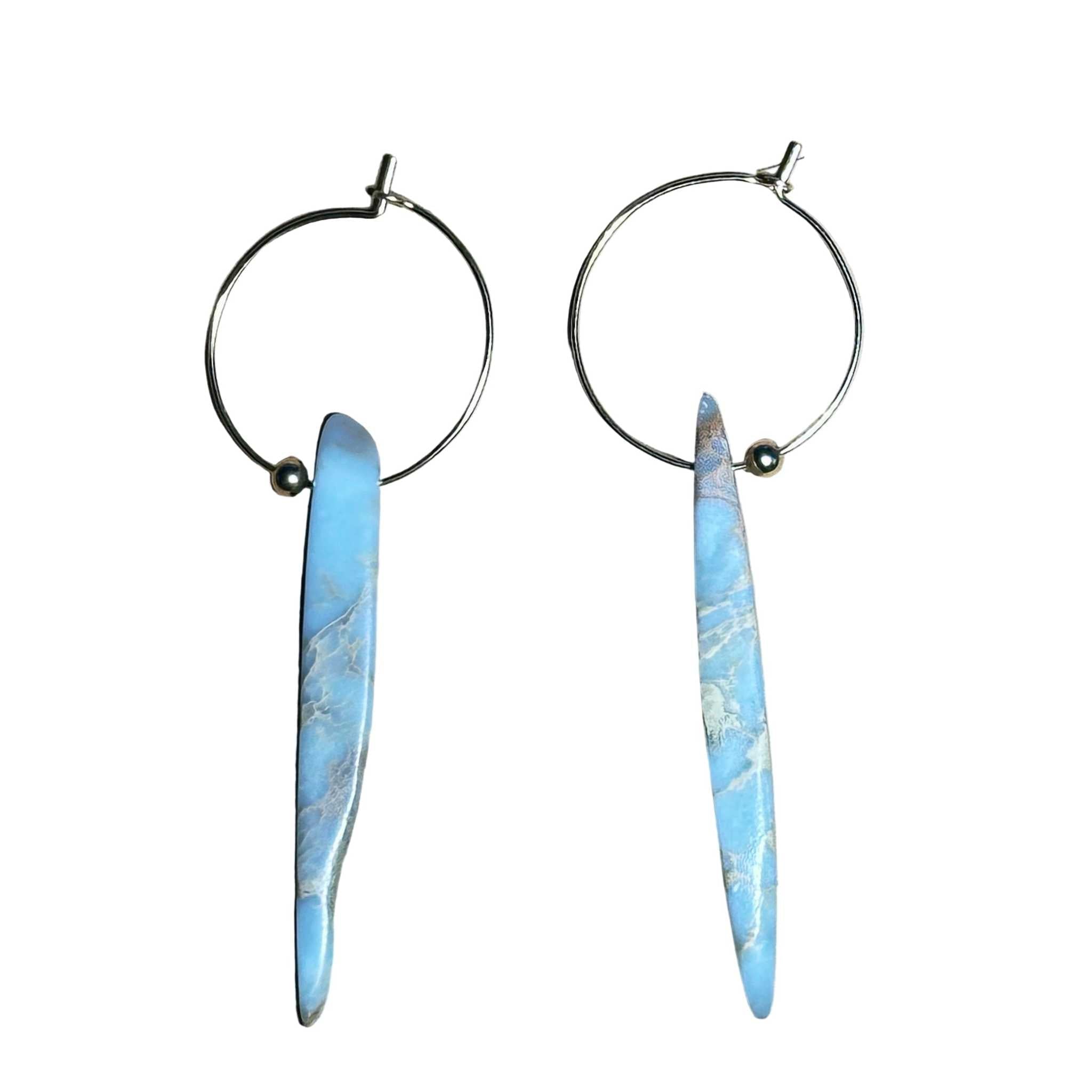 African Opal Spear Bertoni Earrings - 14k Gold Filled Sterling Silver - Che Cose Belle