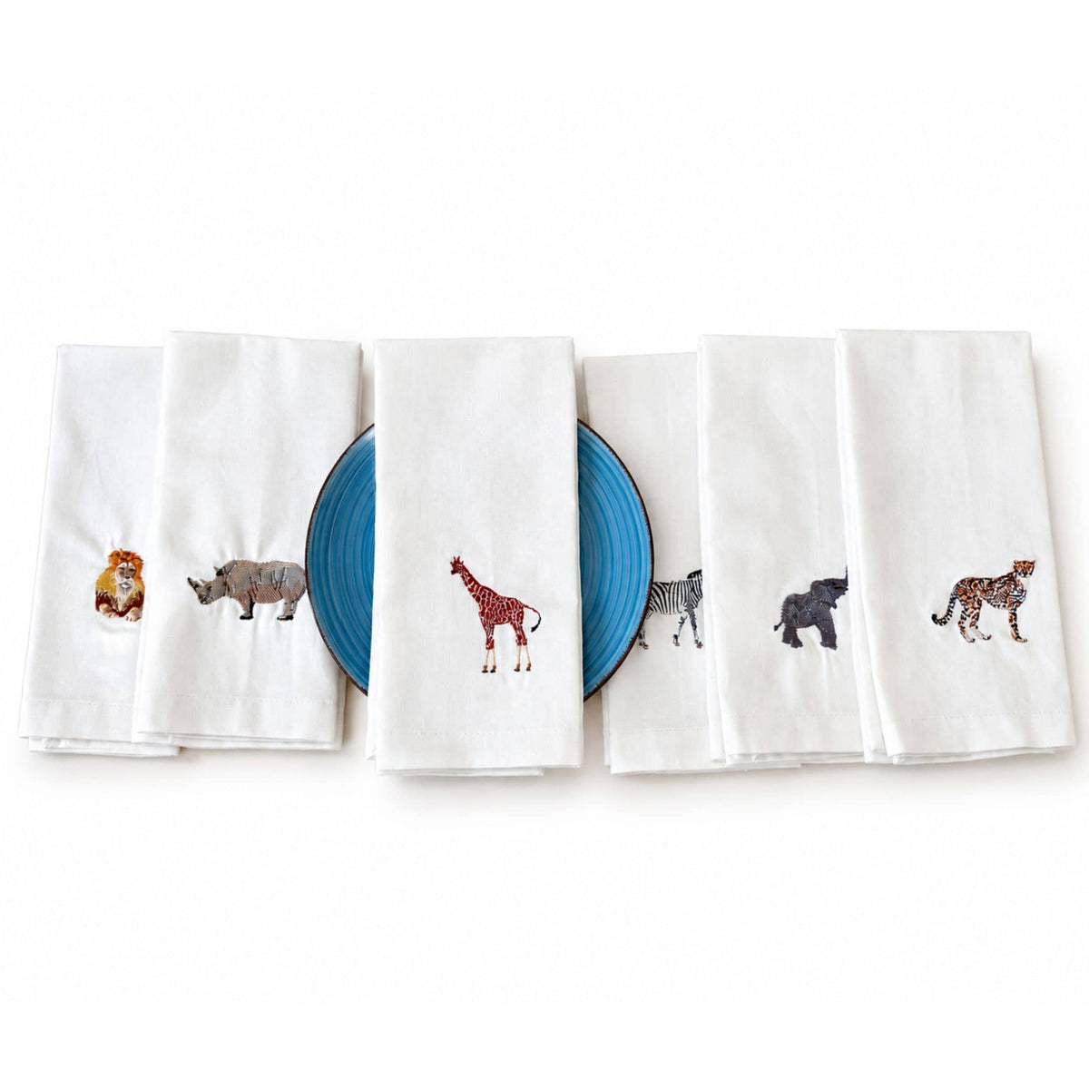 African Wildlife Cotton Tea Towels - Handmade Kitchen Gift - Che Cose Belle