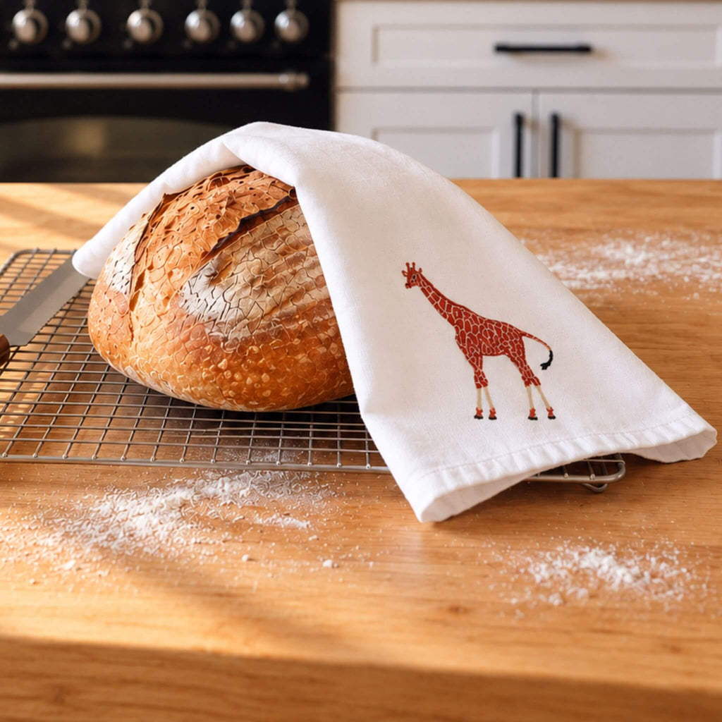African Wildlife Cotton Tea Towels - Handmade Kitchen Gift - Che Cose Belle
