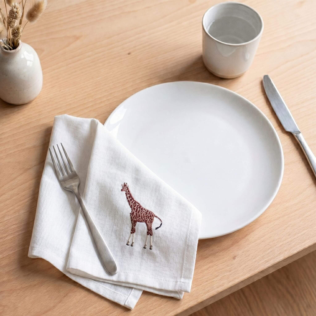 African Wildlife Cotton Tea Towels - Handmade Kitchen Gift - Che Cose Belle