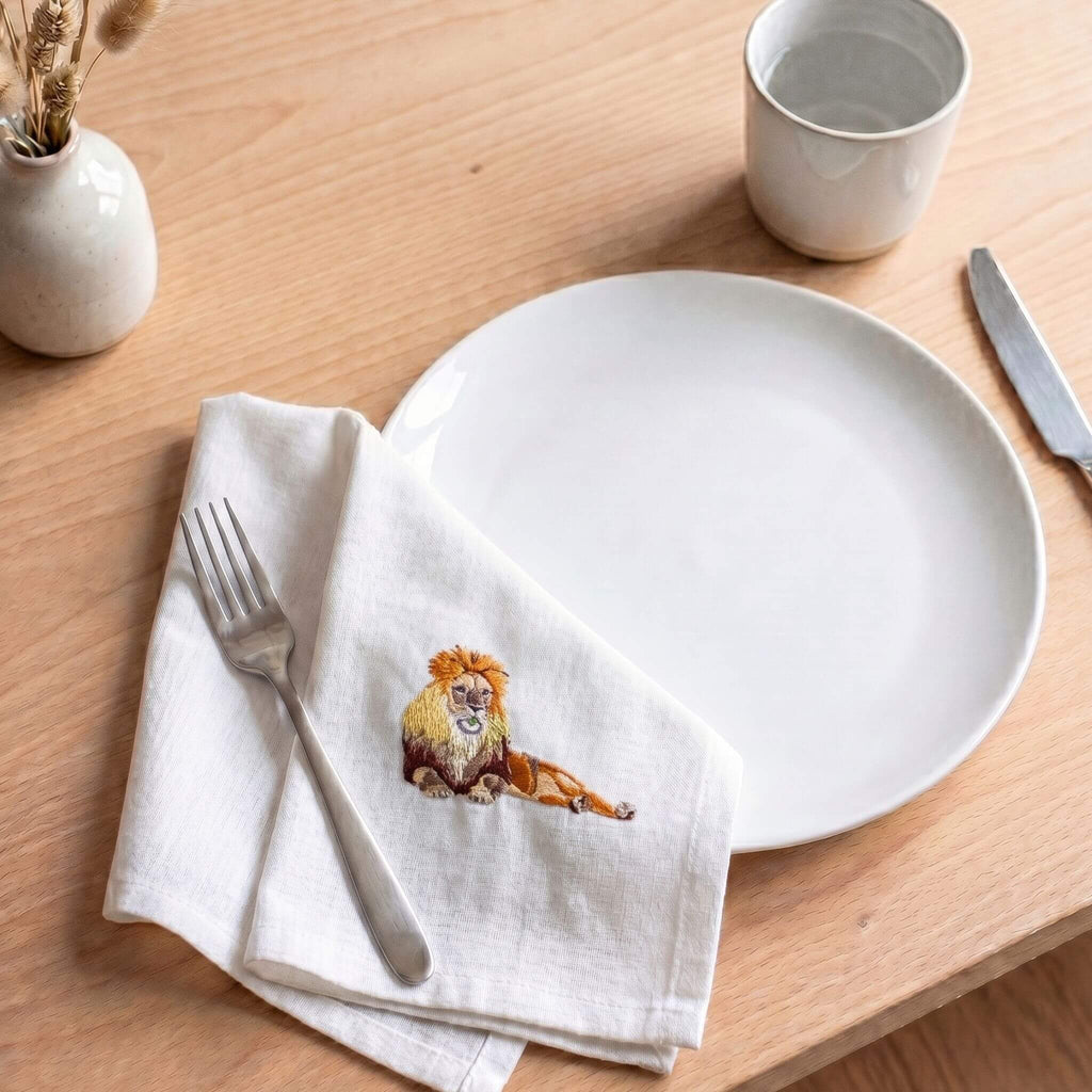 African Wildlife Cotton Tea Towels - Handmade Kitchen Gift - Che Cose Belle