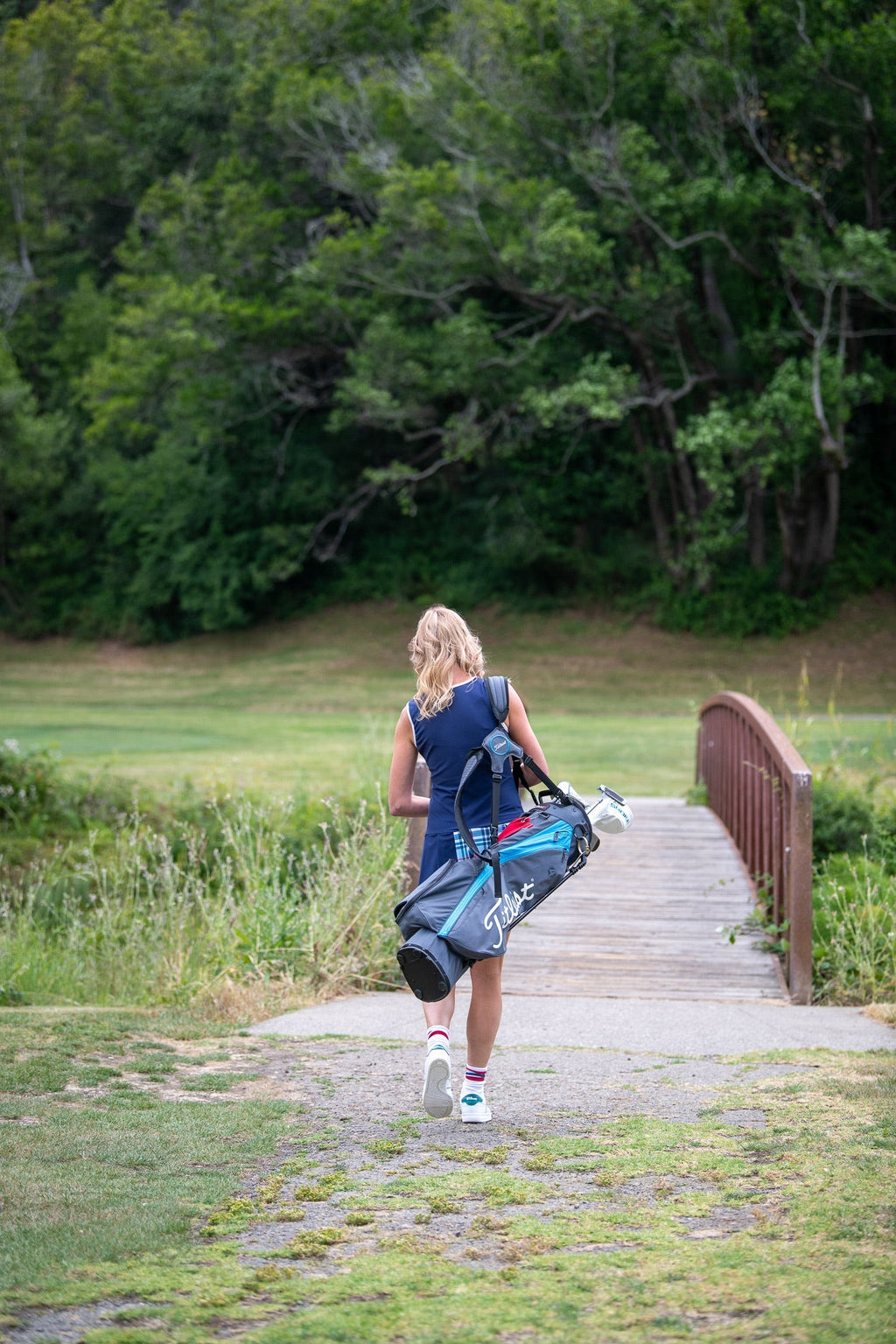 AGGIE BLUE PLAID DRESS - Che Cose Belle