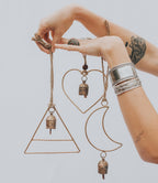 Air Element Heart Bell Wind Chime - Fair Trade Garden - Che Cose Belle