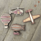 Airplane Wood Magnet Set - Che Cose Belle