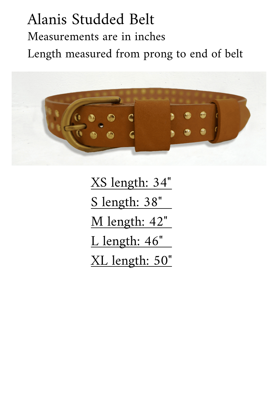 Alanis Studded Belt - Che Cose Belle