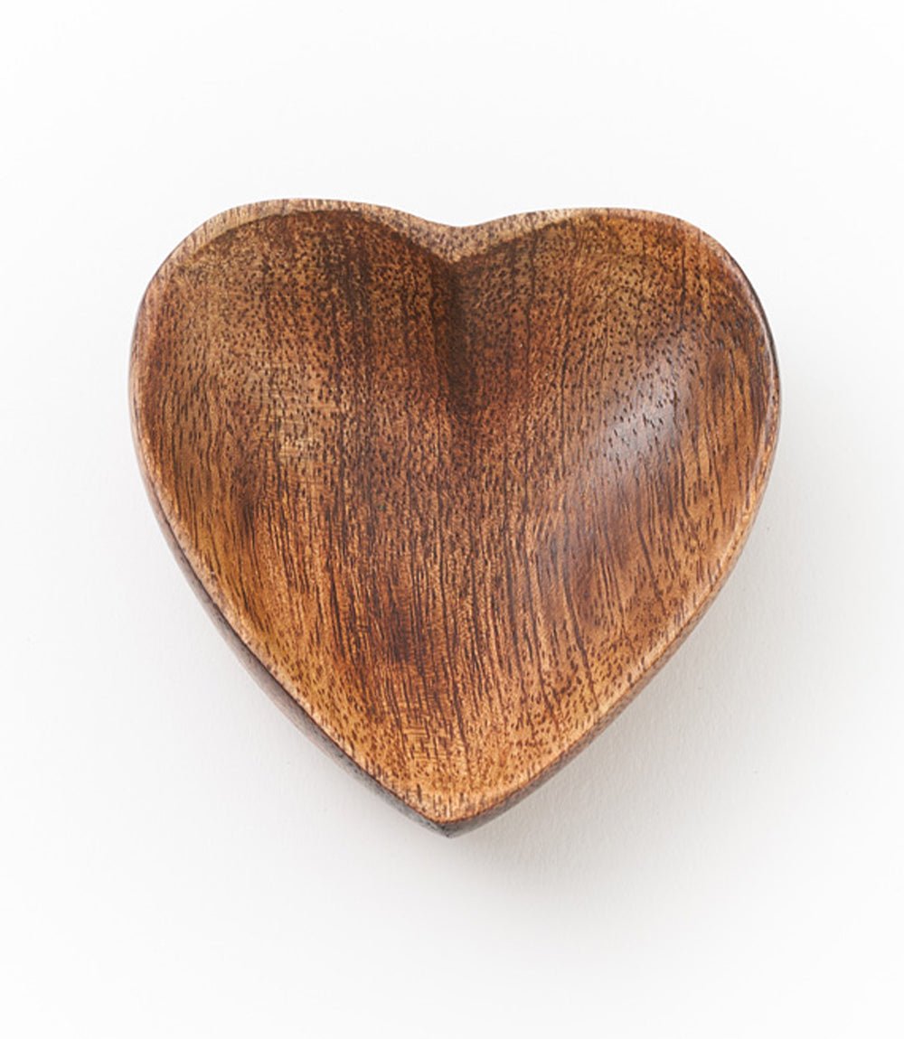 Alaya Heart Trinket Dish - Mango Wood - Che Cose Belle