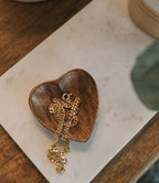 Alaya Heart Trinket Dish - Mango Wood - Che Cose Belle