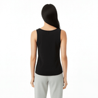 Alexa Black Scoop Neck Tank - Che Cose Belle