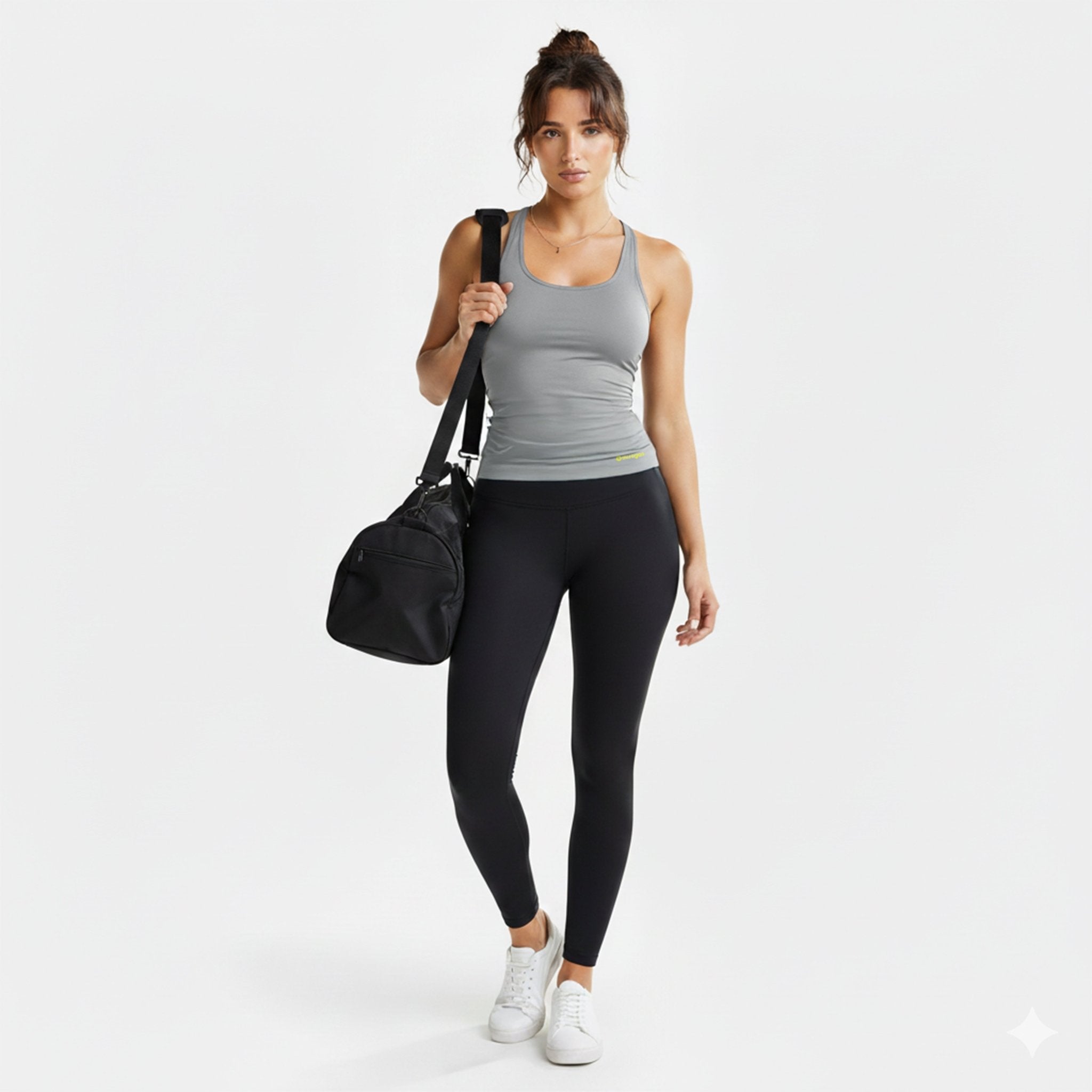 Alexa Grey Scoop Neck Tank - Che Cose Belle