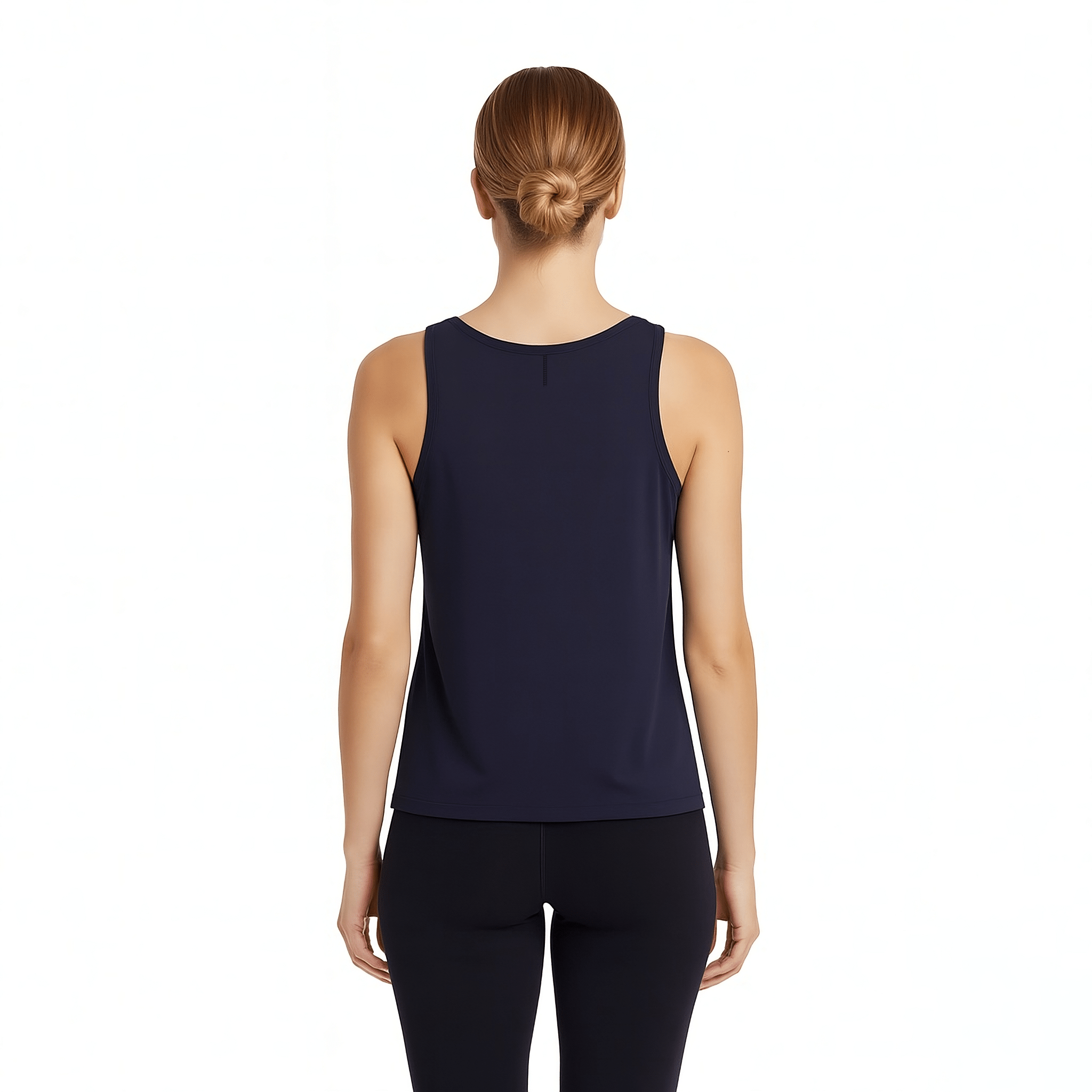 Alexa Navy Scoop Neck Tank - Che Cose Belle