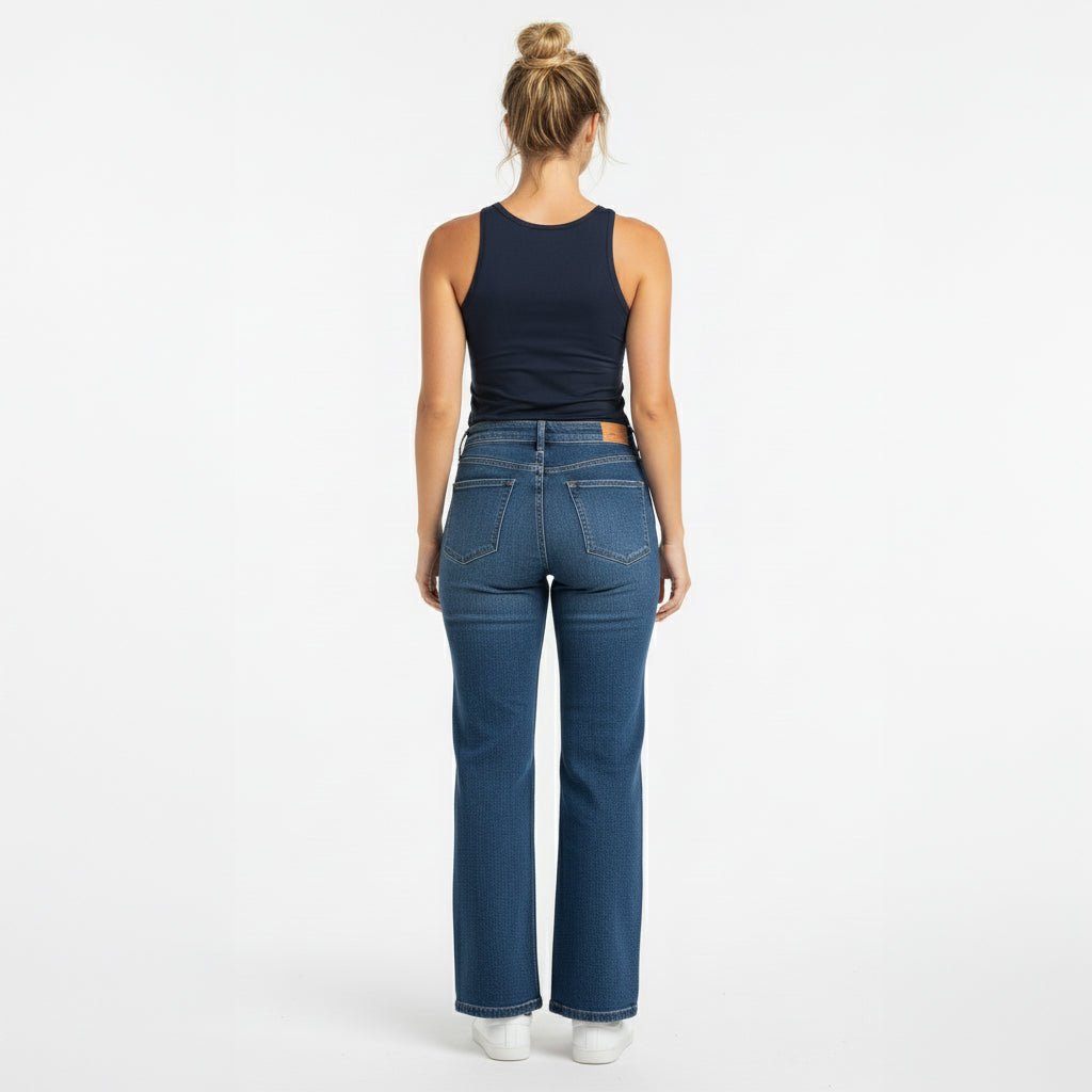 Alexa Navy Scoop Neck Tank - Che Cose Belle