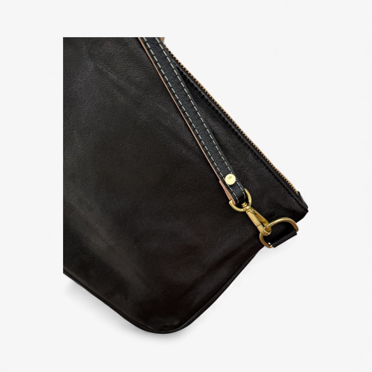 Alice Crossbody Bag, Black Leather - Che Cose Belle