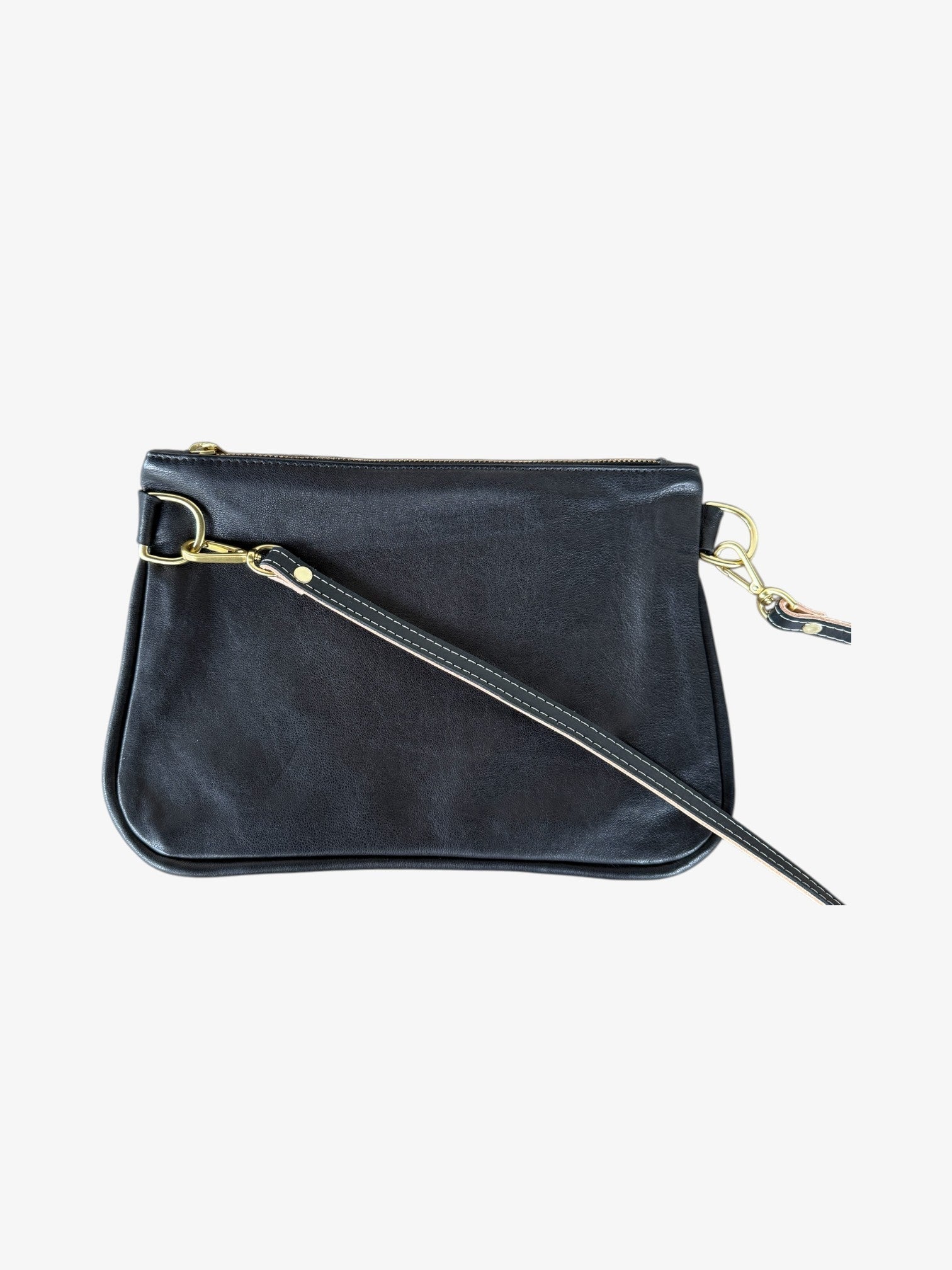 Alice Crossbody Bag, Black Leather - Che Cose Belle
