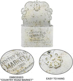 All Chic Metal Wall Planter Wall Mount Planter Wall Haning Planter Outdoor Metal Wall Planter Wall Vases for Flowers Shabby Chic Wall Decor for Rustic Farmhouse - Che Cose Belle
