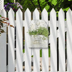 All Chic Metal Wall Planter Wall Mount Planter Wall Haning Planter Outdoor Metal Wall Planter Wall Vases for Flowers Shabby Chic Wall Decor for Rustic Farmhouse - Che Cose Belle