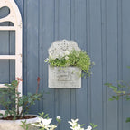 All Chic Metal Wall Planter Wall Mount Planter Wall Haning Planter Outdoor Metal Wall Planter Wall Vases for Flowers Shabby Chic Wall Decor for Rustic Farmhouse - Che Cose Belle