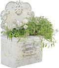 All Chic Metal Wall Planter Wall Mount Planter Wall Haning Planter Outdoor Metal Wall Planter Wall Vases for Flowers Shabby Chic Wall Decor for Rustic Farmhouse - Che Cose Belle