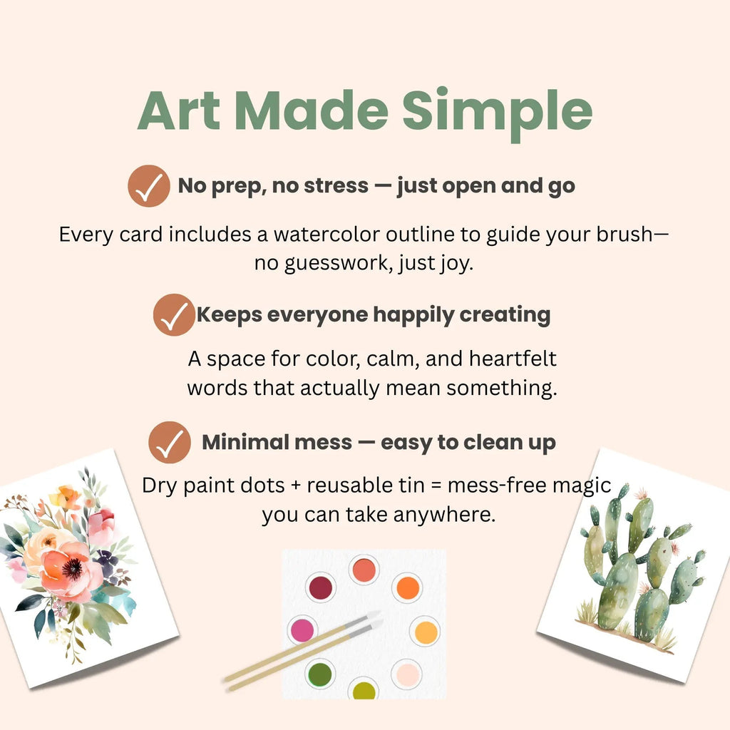 All-in-One Watercolor Art Prints + Postcards: Abstract Botanicals - Che Cose Belle