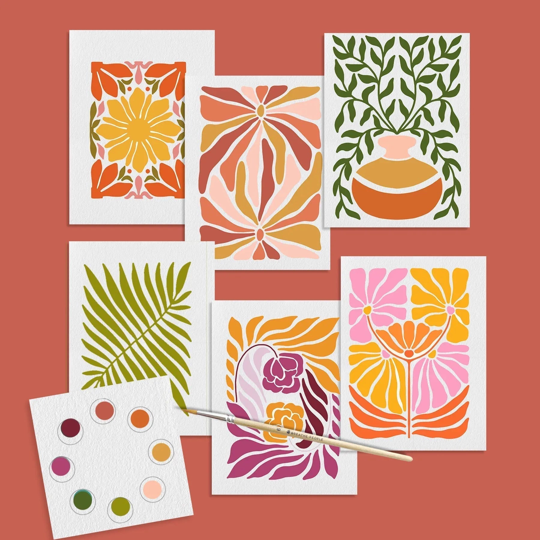 All-in-One Watercolor Art Prints + Postcards: Abstract Botanicals - Che Cose Belle
