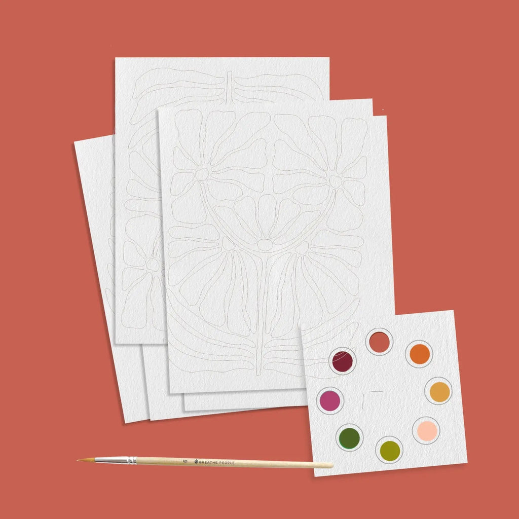 All-in-One Watercolor Art Prints + Postcards: Abstract Botanicals - Che Cose Belle