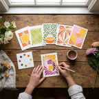 All-in-One Watercolor Art Prints + Postcards: Abstract Botanicals - Che Cose Belle