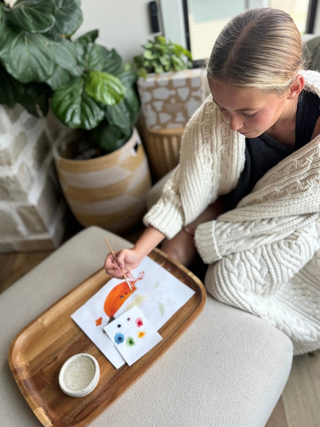 All-in-One Watercolor Art Prints + Postcards: Abstract Botanicals - Che Cose Belle