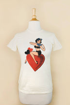 All My Love Fitted Tee in Ivory - Che Cose Belle