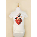 All My Love Fitted Tee in Ivory