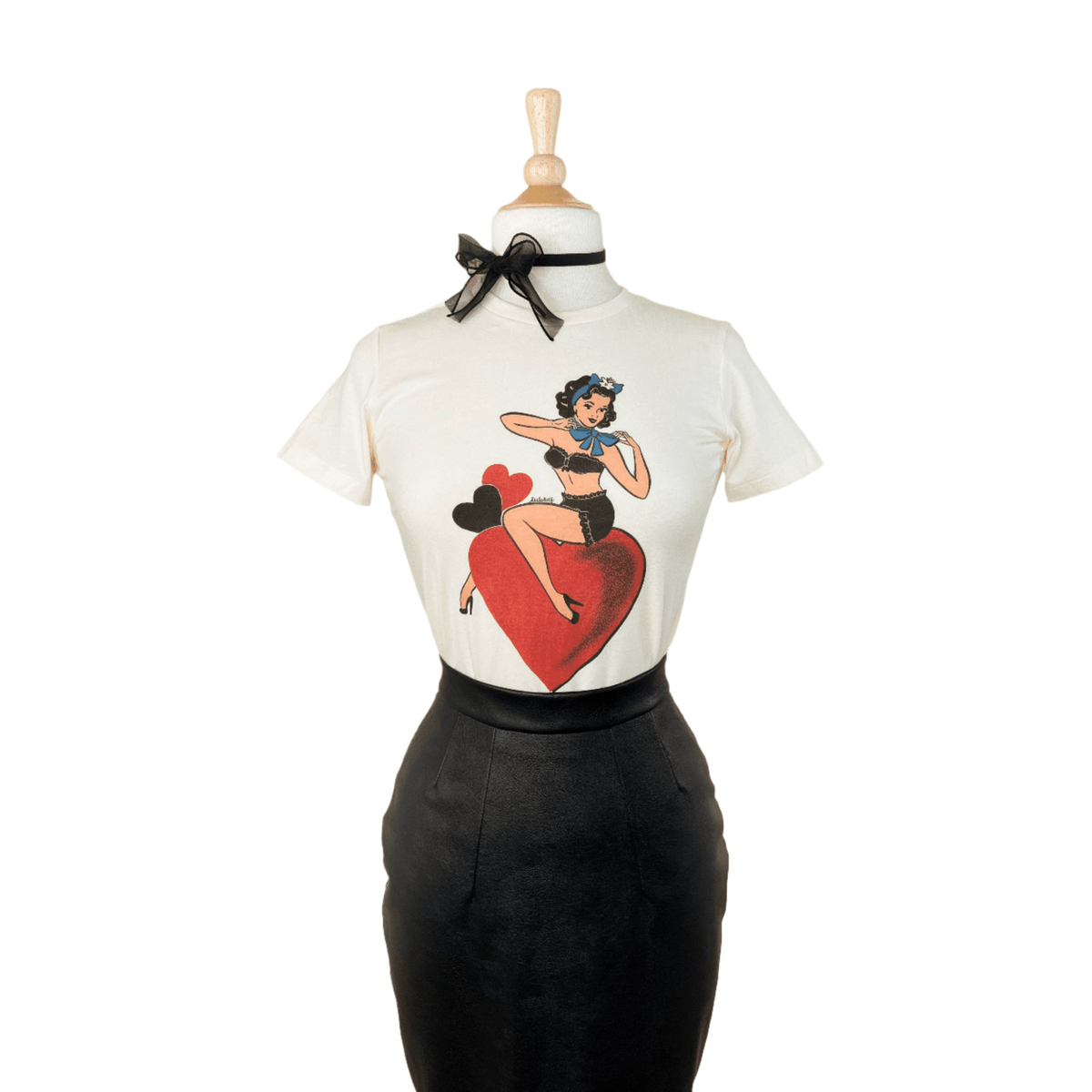 All My Love Fitted Tee in Ivory - Che Cose Belle