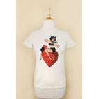 All My Love Fitted Tee in Ivory - Che Cose Belle