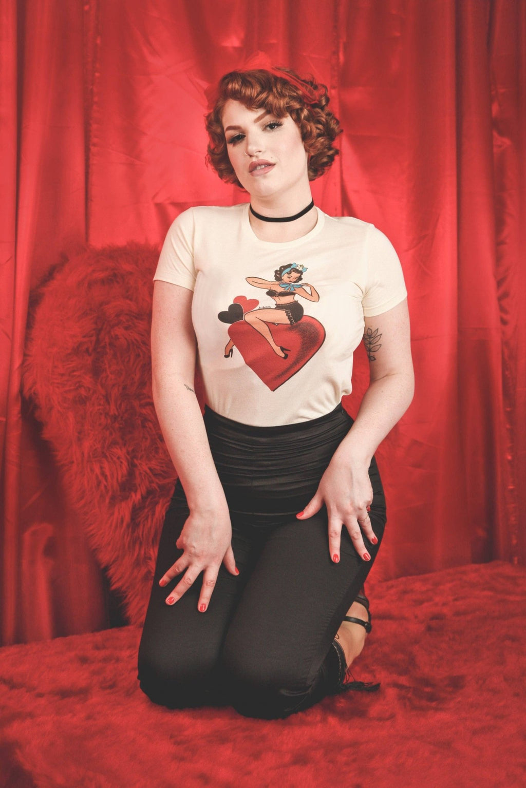 All My Love Fitted Tee in Ivory - Che Cose Belle