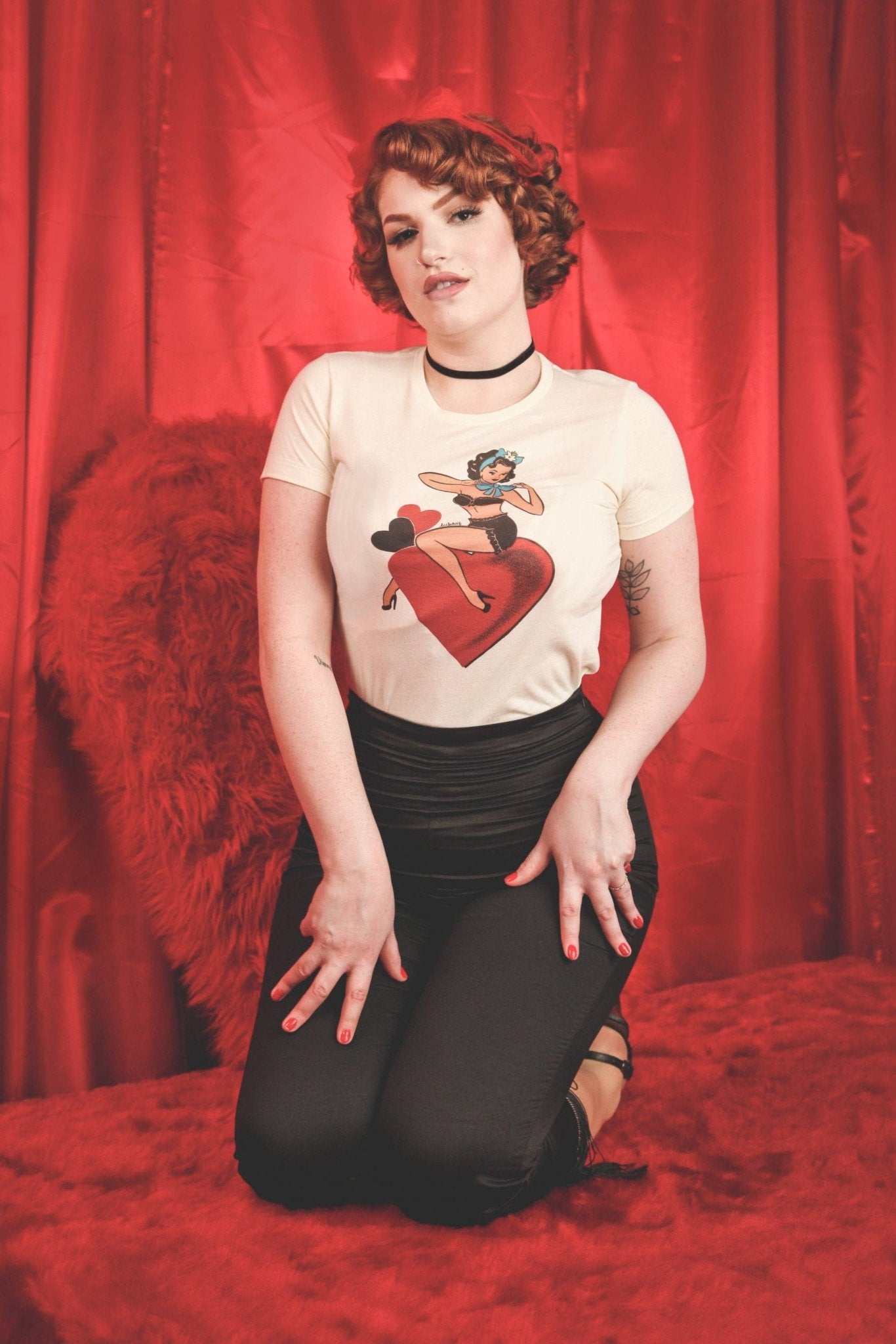 All My Love Fitted Tee in Ivory - Che Cose Belle