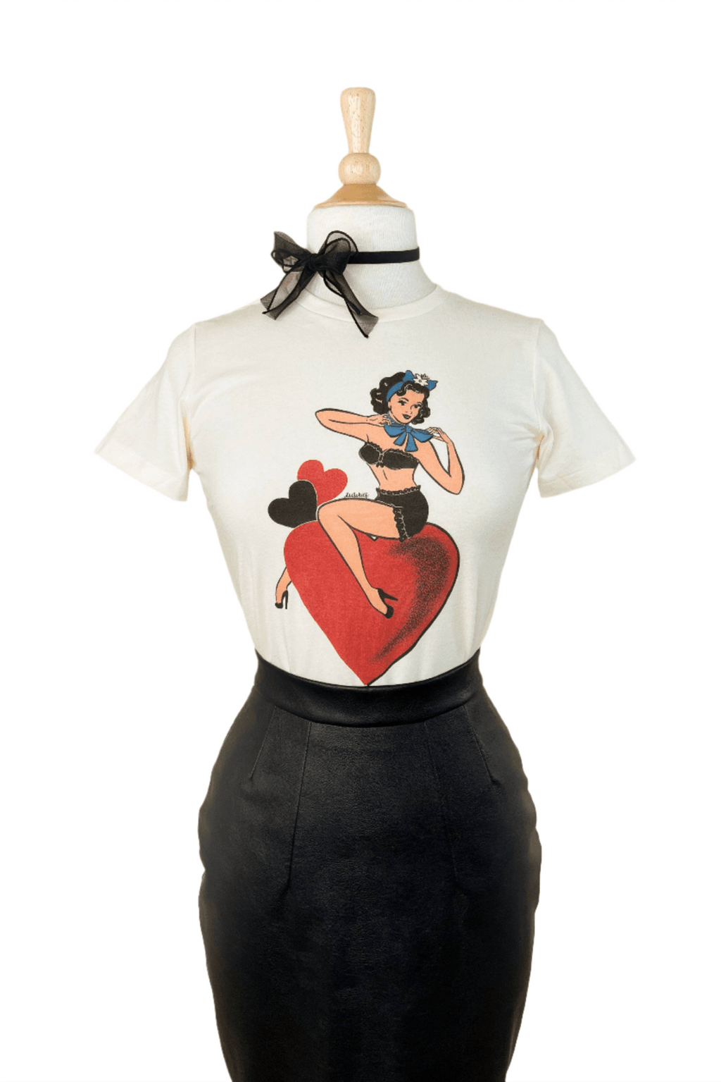 All My Love Fitted Tee in Ivory - Che Cose Belle