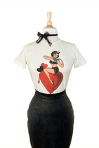 All My Love Fitted Tee in Ivory - Che Cose Belle