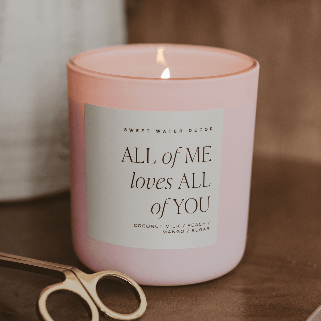 All of Me Loves All of You Soy Candle - Pink Matte Jar - 15 oz - Che Cose Belle
