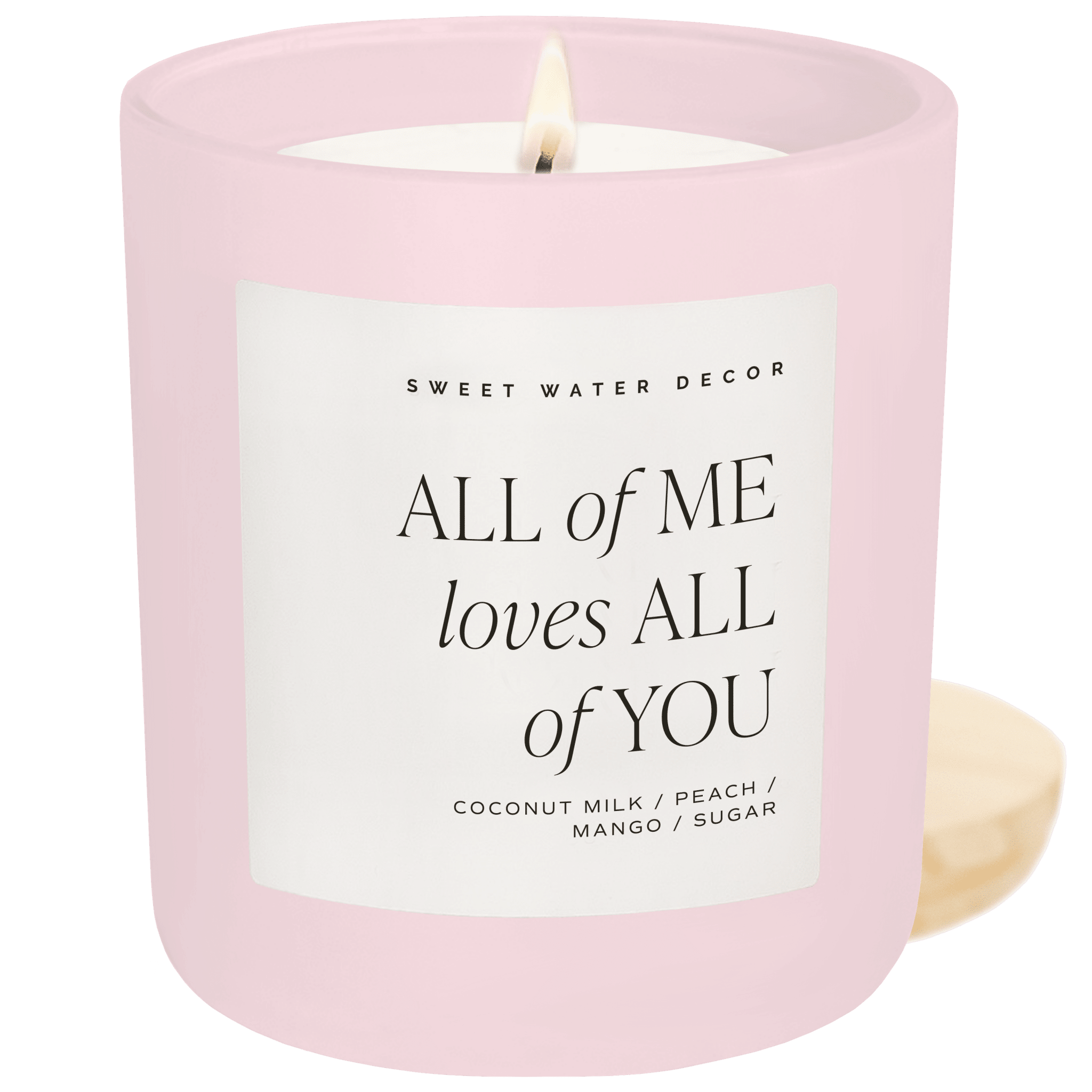 All of Me Loves All of You Soy Candle - Pink Matte Jar - 15 oz - Che Cose Belle