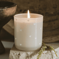 All Over Hearts Soy Candle - Tinted Glass Jar - 12 oz - Che Cose Belle