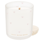 All Over Hearts Soy Candle - Tinted Glass Jar - 12 oz - Che Cose Belle