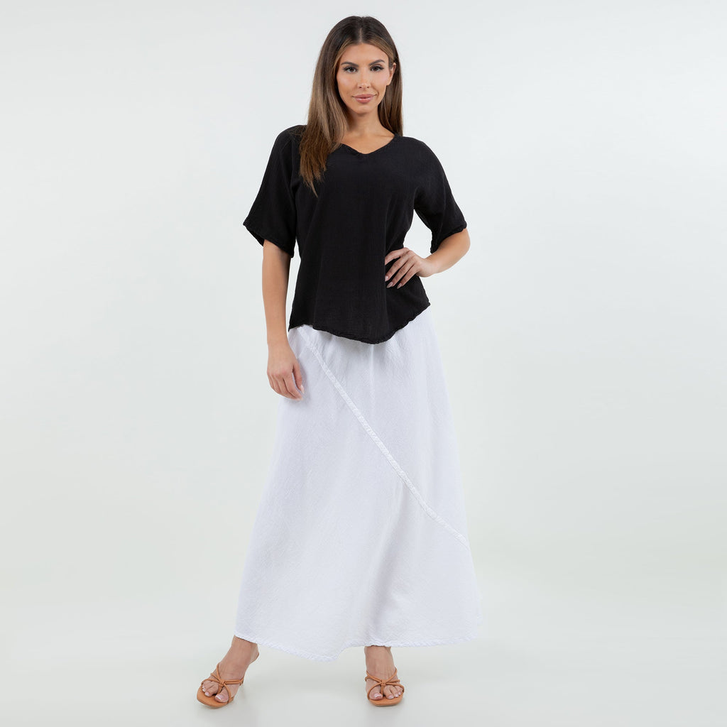 Ally - Your "Go To" resort style Skirt 100% Cotton Gauze - Che Cose Belle