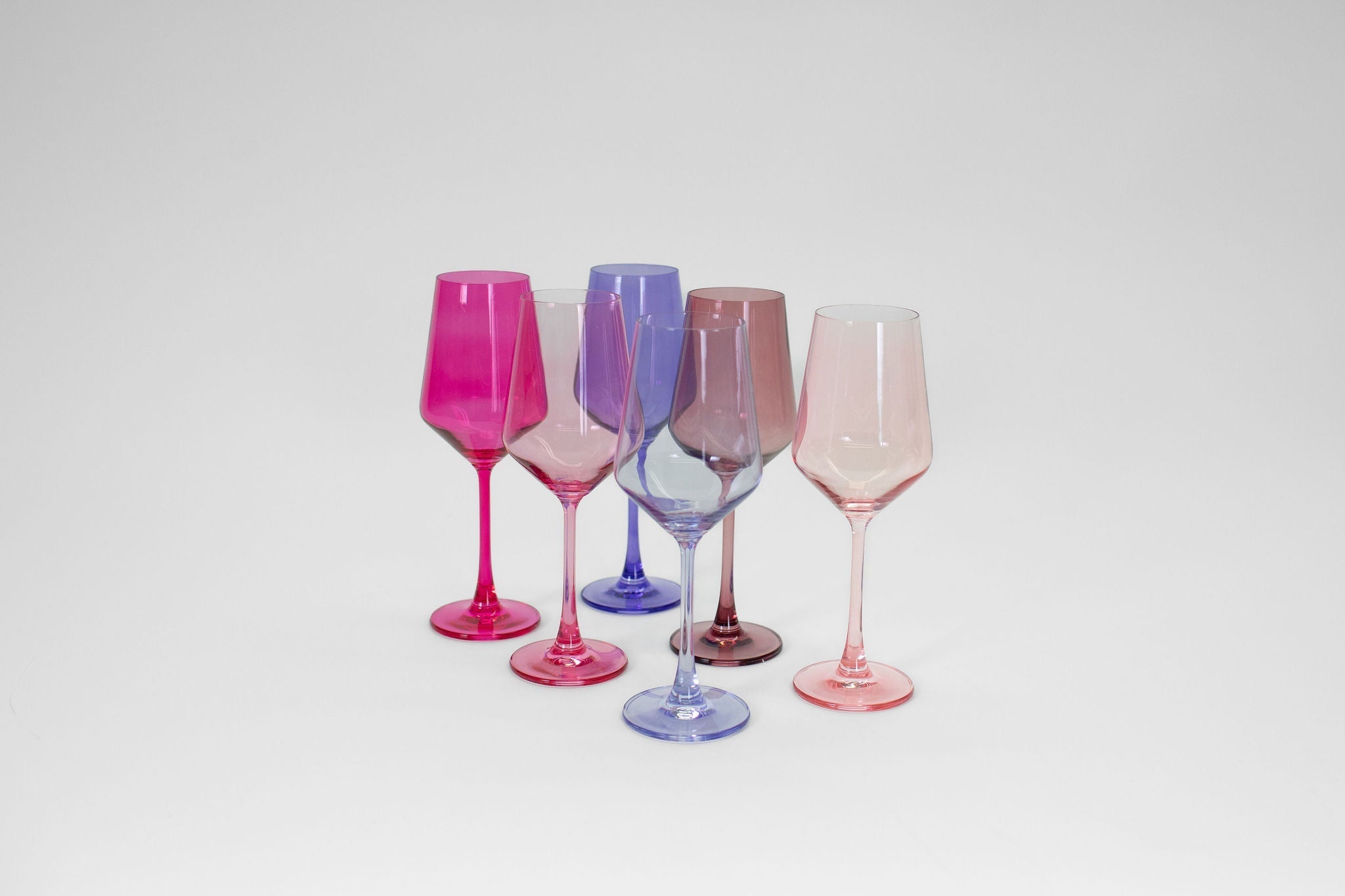 Almost Everything Collection - Set of 12 Colored Wine Glasses - Che Cose Belle