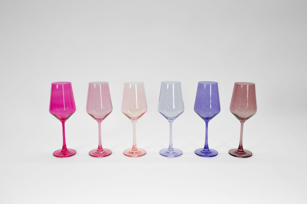 Almost Everything Collection - Set of 12 Colored Wine Glasses - Che Cose Belle