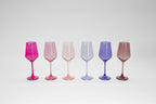 Almost Everything Collection - Set of 12 Colored Wine Glasses - Che Cose Belle