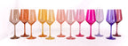 Almost Everything Collection - Set of 12 Colored Wine Glasses - Che Cose Belle